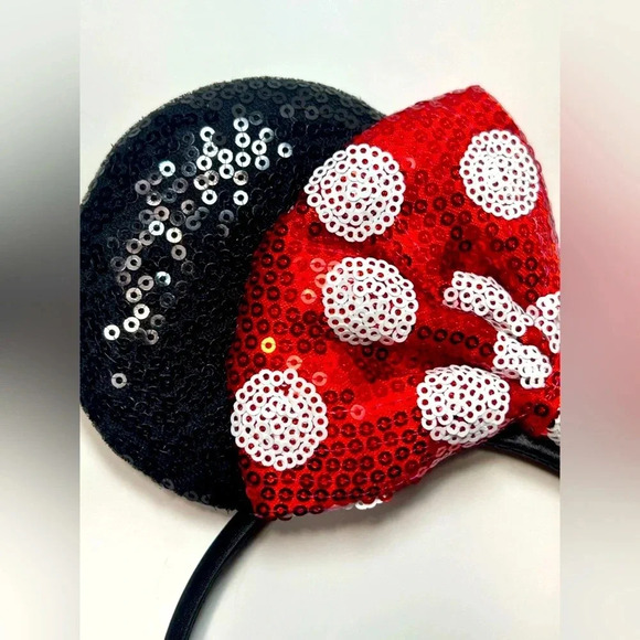 Disney - Minnie Mouse Sequinned Ears and Bow Headband 💝 - Picture 7 of 8